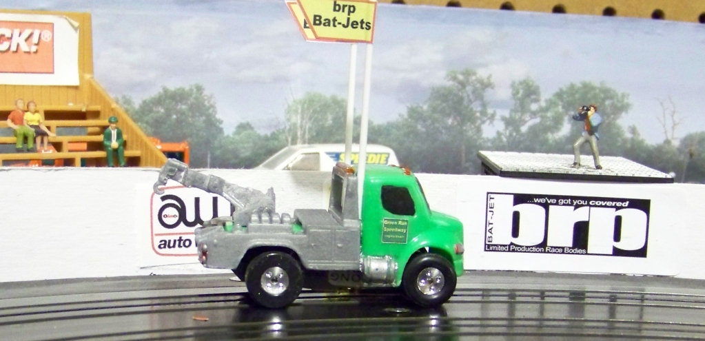 Roger Corrie's Green Speedway Tow Truck